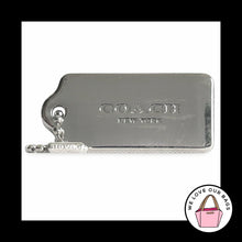 Load image into Gallery viewer, COACH NEW YORK Hang Tag Large Thick Silver Metal 2.25" Bag Charm Keychain Fob
