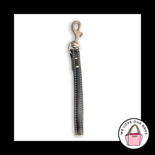 Load image into Gallery viewer, Vintage Y2K COACH WRISTLET STRAP Replacement Black Leather Silver Dog Leash
