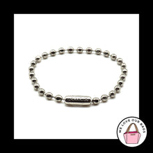 Load image into Gallery viewer, New COACH 5" Embossed BALL CHAIN 3.2mm Silver Nickel Metal Bag Hang Tag Charm
