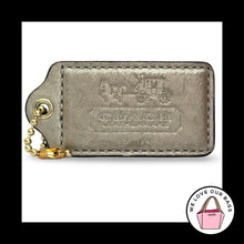 Load image into Gallery viewer, XL 3" COACH Archive Horse Carriage Hang Tag Gold Leather Bag Charm Keychain Fob
