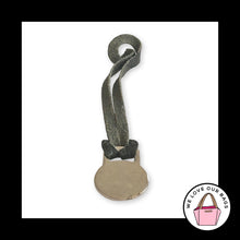 Load image into Gallery viewer, VINTAGE Y2K DOONEY &amp; BOURKE Silver Nickel Duck Black Leather Bag Charm Hang Tag

