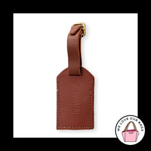 Load image into Gallery viewer, Vintage HARTMANN Travel Luggage Bag Tag Charm Brown Leather Belting Buckle Strap
