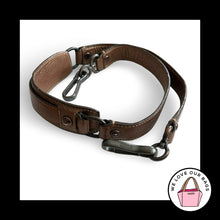 Load image into Gallery viewer, COACH BAG STRAP Bronze Brown Leather Gray Gunmetal Replacement Purse Shoulder
