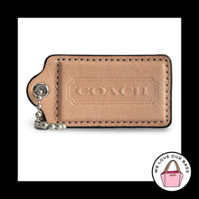 Load image into Gallery viewer, XL COACH HANGTAG 3" Buff Beechwood Natural Brown Tan Leather Bag Charm Fob
