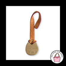 Load image into Gallery viewer, VINTAGE Y2K DOONEY &amp; BOURKE Blue Duck Brown Leather Fob Bag Charm Hang Tag
