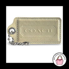 Load image into Gallery viewer, XL Huge COACH HANGTAG 3.5" Yellow Patent Leather Bag Charm Keychain Fob X-Large

