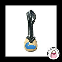 Load image into Gallery viewer, VINTAGE Y2K DOONEY &amp; BOURKE Bag Charm Blue Duck Black Leather Fob Hang Tag
