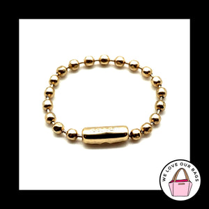 3" COACH Embossed 2.4mm Gold Brass Ball Chain for Bag Hang Tag Charm Fob
