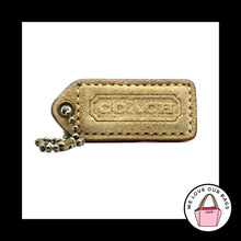 Load image into Gallery viewer, VINTAGE COACH Camel Suede Leather Antique Brass Fob Bag Charm Keychain Hang Tag
