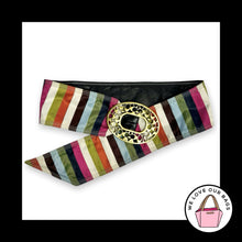 Load image into Gallery viewer, Rare Y2K VINTAGE COACH LEGACY Sash Belt 65th Anniversary Stripe Buckle Leather
