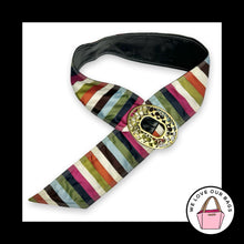 Load image into Gallery viewer, Rare Y2K VINTAGE COACH LEGACY Sash Belt 65th Anniversary Stripe Buckle Leather
