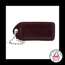 Load image into Gallery viewer, 2" Y2K VINTAGE COACH Burgundy Red Patent Leather Fob Bag Charm Keychain Hang Tag
