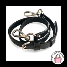 Load image into Gallery viewer, New COACH BAG STRAP Black Leather Nickel Replacement Purse Crossbody Shoulder

