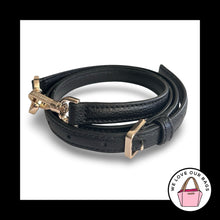 Load image into Gallery viewer, New KATE SPADE BAG Strap Black Leather Gold Replacement Purse Crossbody Shoulder
