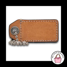 Load image into Gallery viewer, Limited Edition COACH Vintage Y2K Hang Tag Bag Charm Keychain Black Leather 2.25
