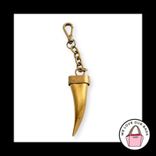 Load image into Gallery viewer, Vintage BOTKIER ELEPHANT TUSK Gold Brass Metal Bag Charm Hang Tag Keychain Fob
