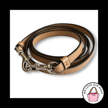 Load image into Gallery viewer, New COACH BAG STRAP Brown Tan Leather Silver Replacement Purse Crossbody Strap
