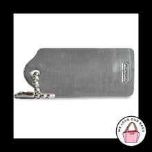 Load image into Gallery viewer, VINTAGE Y2K COACH Hang Tag 1.75" Silver Nickel Metal Bag Charm Keychain Fob
