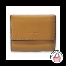 Load image into Gallery viewer, New COACH FLAP CARD CASE Light Saddle Smooth Leather Coin Purse Wallet C9528G
