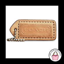 Load image into Gallery viewer, COACH Y2K VINTAGE Hang Tag 2" Vachetta Natural Brown Leather Bag Charm Keychain
