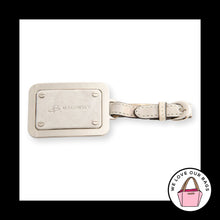 Load image into Gallery viewer, B. MAKOWSKY Bag Charm Silver Metal &amp; Leather Buckle Strap Hang Tag Keychain Fob
