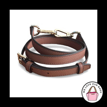 Load image into Gallery viewer, New MICHAEL KORS BAG STRAP Brown Leather Replacement Purse Crossbody Shoulder
