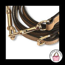 Load image into Gallery viewer, COACH BAG STRAP Brown Tan Leather Gold Replacement Purse Crossbody Shoulder
