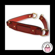 Load image into Gallery viewer, COACH BAG STRAP Burnt Orange Leather Gold Brass Replacement Purse Shoulder Strap
