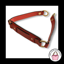 Load image into Gallery viewer, COACH BAG STRAP Burnt Orange Leather Gold Brass Replacement Purse Shoulder Strap

