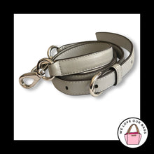 Load image into Gallery viewer, COACH BAG STRAP Grey Gray Smooth Leather Replacement Purse Crossbody Shoulder
