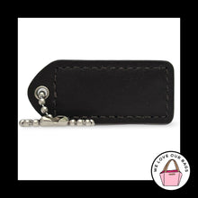 Load image into Gallery viewer, COACH Y2K VINTAGE Hang Tag 2" Brown Patent Leather Nickel Bag Charm Keychain Fob
