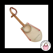 Load image into Gallery viewer, COACH CLOCHETTE HANGTAG Clear Plastic Keyring Leather Strap Bag Charm Keychain
