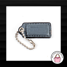 Load image into Gallery viewer, 1.5&quot; Small COACH GRAY SNAKESKIN LEATHER KEY FOB CHARM KEYCHAIN HANG TAG WRISTLET
