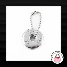 Load image into Gallery viewer, THE SAK BROWN SILVER METAL ROUND DISC BALL CHAIN FOB KEYCHAIN BAG CHARM HANG TAG
