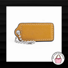 Load image into Gallery viewer, 2.25&quot; Medium COACH BEECHWOOD TAN LEATHER KEY FOB BAG CHARM KEYCHAIN HANGTAG TAG
