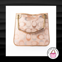 Load image into Gallery viewer, WOW! NEW SAMPLE COACH POPPY LUREX SIGNATURE SLIM TOTE CHAIN CROSSBODY BAG PURSE
