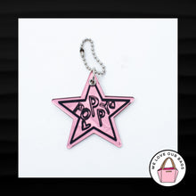 Load image into Gallery viewer, RARE XL COACH POPPY MIRRORED PLASTIC STAR KEY FOB BAG CHARM KEYCHAIN HANG TAG
