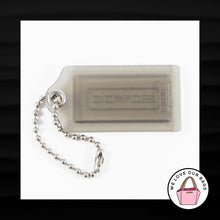 Load image into Gallery viewer, COACH 2.5&quot; POPPY OPAQUE SMOKE PLASTIC LUCITE KEY FOB BAG CHARM KEYCHAIN HANG TAG
