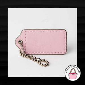 2.5" Large COACH PEACH PINK PATENT LEATHER KEY FOB BAG CHARM KEYCHAIN HANG TAG
