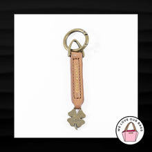Load image into Gallery viewer, LUCKY BRAND BROWN LEATHER AND ANTIQUE BRASS KEY FOB BAG CHARM KEYCHAIN HANG TAG
