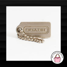 Load image into Gallery viewer, 1.25&quot; Small COACH SILVER NICKEL METAL KEY FOB BAG CHARM KEYCHAIN HANGTAG TAG

