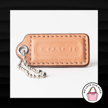 Load image into Gallery viewer, 2&quot; Med COACH TAN SNAKESKIN (BACKSIDE) LEATHER KEYFOB BAG CHARM KEYCHAIN HANGTAG
