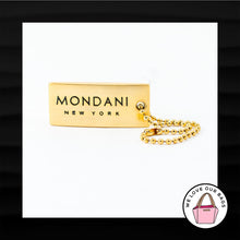 Load image into Gallery viewer, MONDANI NEW YORK GOLD BRASS THICK KEY FOB BAG CHARM KEYCHAIN HANG TAG
