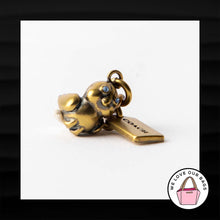 Load image into Gallery viewer, ULTRA RARE! NEW COACH CRYSTAL GOLD BIRD DINKY ROGUE BAG CHARM KEY FOB KEYCHAIN
