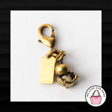 Load image into Gallery viewer, ULTRA RARE! NEW COACH CRYSTAL GOLD BIRD DINKY ROGUE BAG CHARM KEY FOB KEYCHAIN
