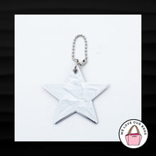 Load image into Gallery viewer, RARE XL COACH POPPY MIRRORED PLASTIC STAR KEY FOB BAG CHARM KEYCHAIN HANG TAG
