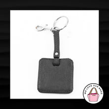 Load image into Gallery viewer, TYLER RODAN GRAY LEATHER SILVER NICKEL METAL KEY FOB BAG CHARM KEYCHAIN HANG TAG
