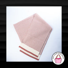 Load image into Gallery viewer, NEW $248 COACH LIMITED EDITION MAUVE PINK CREAM 100% WOOL OBLONG SCARF MUFFLER

