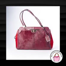 Load image into Gallery viewer, VERY RARE NWT $1200 COACH MADISON HAIRCALF KIMBERLY CARRYALL SATCHEL BAG 25254
