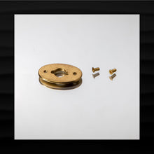 Load image into Gallery viewer, NEW COACH TURNLOCK BRASS PLATE SCREWS REPLACEMENT HARDWARE FOR WALLET BAG PURSE TOTE
